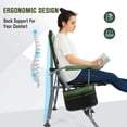 thumbnail image 7 of UMINEUX  Camping Chairs for Big People Outdoor Folding Chair Support 330 lbs with Storage Bag (Green, 2Pack), 7 of 7