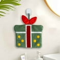 thumbnail image 4 of Lwlmwt Christmas Shaped Hanging Dishcloth Christmas Gift Christmas Kitchen Towels Bathroom Kids' Christmas Dishcloth Home Decor, 4 of 6