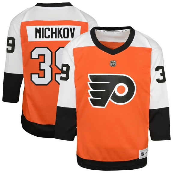 Youth Matvei Michkov Orange Philadelphia Flyers Home Replica Player Jersey