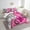 Black White Pink, variant on Erosebridal Girly Ballet Rose Bedding Sets Twin Size,Bowknot Letter Comforter Sets with Sheets,Floral Decorative,7pcs