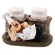 thumbnail image 1 of 1 juego de bonita estatua de chef y tarro de especias de resina, recipiente para especias, pimentero y salero de cocina., 1 of 8