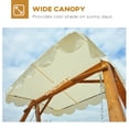 thumbnail image 4 of Outsunny Wooden Swing Chair, 4 of 10