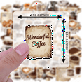 thumbnail image 4 of 35pcs-50pcs Retro Coffee Stationery Stickers Vintage Funny Sticker Pack for Laptop Fridge Guitar, 4 of 9