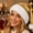 #Gold1, variant on Christmas Holiday Picks,Hooded Zip Jacket,fleece outer with white fur trim on cuffs and hood,women,casual warm christmas daily outerwear Gift