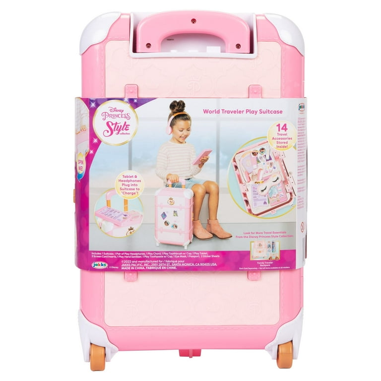 Disney Princess Kitchen Set Non Toxic Plastic Toy in Suitcase for Kids and  Girls