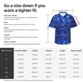 thumbnail image 4 of Picia Blurred Star Snow Christmas Gentle Cotton Regular Fit Short Sleeve Casual Hawaiian Shirt for Men-X-Large, 4 of 9