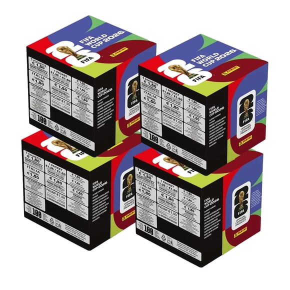 4 Cajas de 100 Sobres Panini Copa Mundial de la FIFA 2026