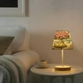 thumbnail image 5 of Ryvnso LED Bedside Table Lamp Flower Pink Bedroom Desk Lamps Nightstand Lampshade M, 5 of 7