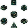 thumbnail image 6 of Black and Blue Gemini Dice with Gold Numbers 7 Dice Set 16mm (5/8in) Chessex, 6 of 6