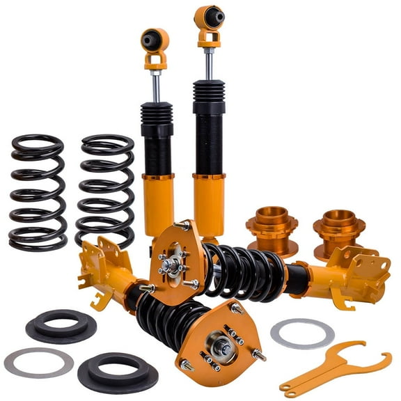 Maxpeedingrods Adj Height Coilovers Kits for Nissan Sentra B16 2007-2012 Shock Absorbers Golden
