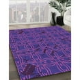 thumbnail image 2 of Ahgly Company Indoor Rectangle Patterned Purple Plum Purple Area Rugs, 5' x 7', 2 of 6