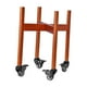 thumbnail image 2 of Soporte móvil para plantas con ruedas, soporte decorativo de madera para interior Marrón, 2 of 9