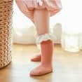 thumbnail image 3 of FAIWAD Toddler Girls Ruffle Mid-Calf Socks Baby Cute Stretchy Anti Slip Frilly Princess Long Socks, 3 of 4