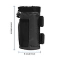 thumbnail image 5 of Cup Holder, Bike Water Bottle Holder for E Scooters & E-Bikes - Adaptable, No-Screw Installation, Mesh Pockets, Sticky Straps - Fits Cups Diameter Less Than 3.74in/9.5cm - Black, 5 of 5