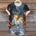 thumbnail image 5 of TOWED22 Halloween Costumes for Women Funny Pumpkin Printed Cute T Shirts Ghost Graphic Tops Fall Tee Fashion Gift(Dark Gray,L), 5 of 6