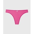 thumbnail image 4 of Thong Panty in Fuchsia Red Heather, 4 of 5