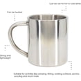 thumbnail image 4 of Yaju Small Stainless Steel 200ml Travel Mug Camping Cup With Handle - Lightweight Durable Perfect For Camping And Travelling - For Hot/cold Drinks1pc, 4 of 5