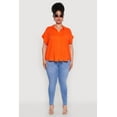 thumbnail image 3 of Womens Plus Size Button Front Shirt, 3 of 5