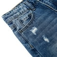 thumbnail image 5 of KIDSCOOL SPACE Girls Flare Jeans,Little Big Girl Ripped Wide Leg Summer Denim Pants,12-13 Years, 5 of 6