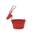 thumbnail image 1 of Recipiente decorativo de interior Rojo, 1 of 7