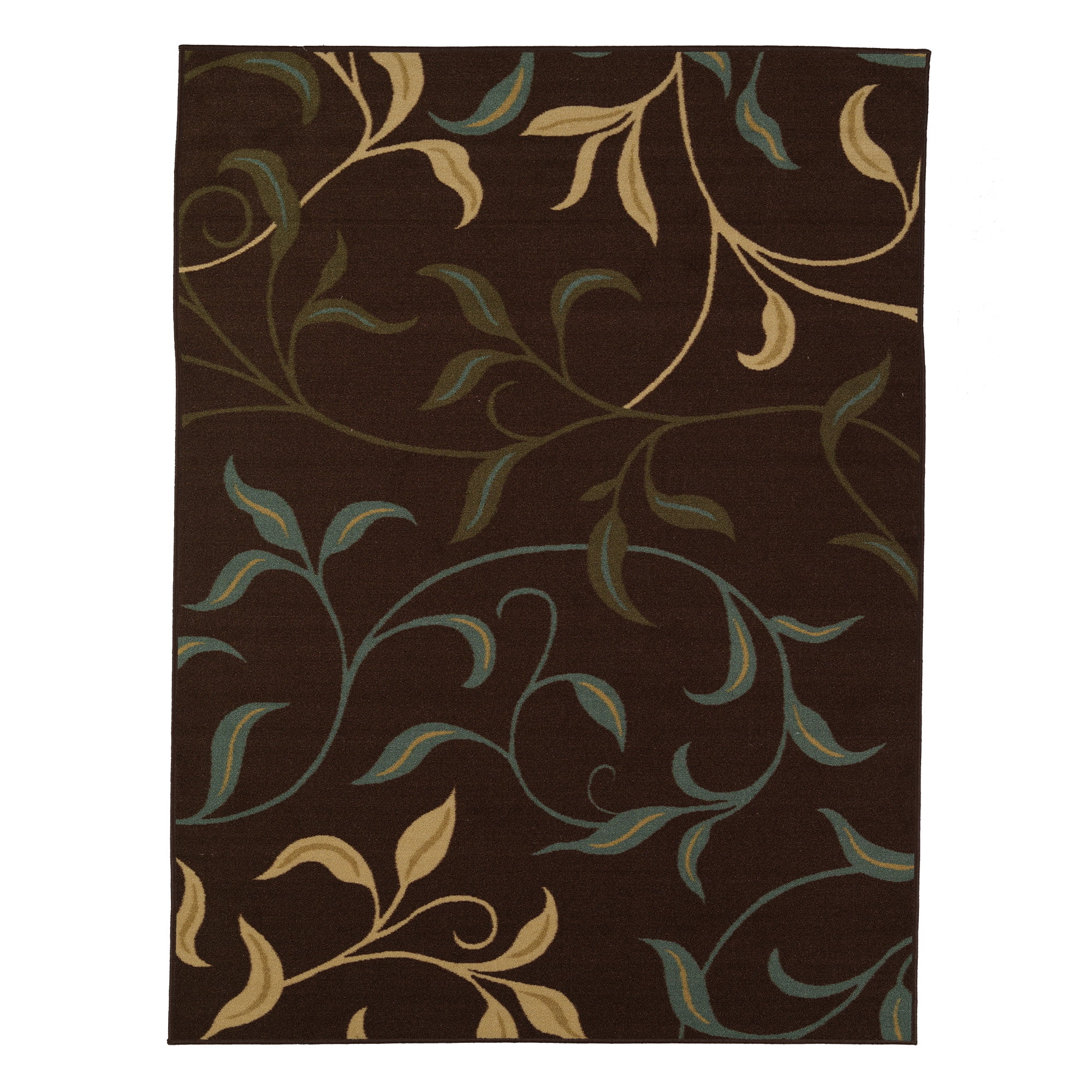 Ottomanson Ottohome Floral Contemporary Modern Area Rug