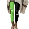 thumbnail image 6 of YDFCWXW Women's High Waisted Halloween Soft Stretchy Funny Seasonal Printed Leggings Tummy Control Yoga Pant (Green, XL), 6 of 6