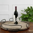 thumbnail image 1 of Uttermost Plateau à Vin Rond en Bois de Sapin Naturel, 1 of 2