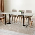 thumbnail image 6 of Manhattan Comfort Celine 86.22 Dining Table with Seating Capacity for 8 in Black, 6 of 11