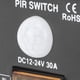 thumbnail image 4 of PIR Motion Sensor, Human Infrared Detection Controller for Outdoor Light Strip, DC12-24V, 30A, 4 of 4