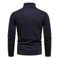 thumbnail image 4 of HaoXianJian Mens Mock Turtleneck Long Sleeve T-Shirts Solid Color Basic Slim Fitted Pullover Tees Casual Soft Comfort Big & Tall Shirts Casual T Shirts Lightweight Sweaters Size 2X 3X, 4 of 5