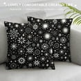 thumbnail image 3 of Shangniulu Short Plush Pillow Covers Black Bohemian Square Pillow Case for Bedroom, Sofa, Car Decoration,Various sizes available, 3 of 5