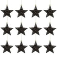 thumbnail image 2 of Northlight 12ct Matte Glittered Star Shatterproof Christmas Ornament Set 5" - Brown, 2 of 9
