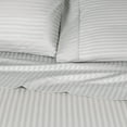 thumbnail image 6 of BNM Ultra Soft Deep Pockets 400 Thread Count Egyptian Cotton Stripe Sheet Set, 6 of 9