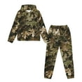 thumbnail image 4 of Uorisanigo Girls Boys Clothes Long Sleeve Camo Hunting Forest Hooded Pullover Oversized Hoodie Sweatshirt + Cargo Jogger Pants 2pcs Fall Winter Outfits for Kids, 4 of 7