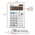 thumbnail image 3 of Calculadora Sharp EL-330WB con pantalla grande de 10 dígitos, 3 of 8