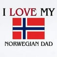thumbnail image 2 of CafePress - I Love My Norwegian Dad Infant Bodysuit - Baby Light Bodysuit, Size Newborn - 24 Months, 2 of 4