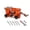 Orange and 5 Head, variant on Chainsaw Sharpening Kit, Portable Hand Crank & Electric Chainsaw Sharpener Jig, Fast Blade Sharpening File Accessories for All Kinds of Chain Saws
