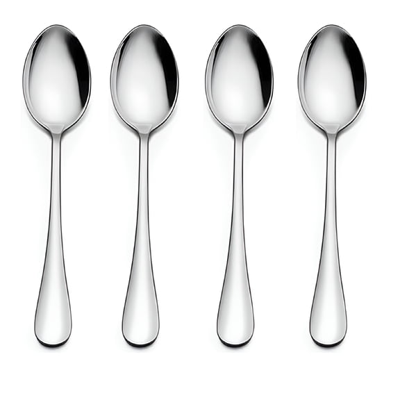 EXLEAF PCS Soup Spoons Stainless Steel Silverware Long Handle Dinner Restaurant Home