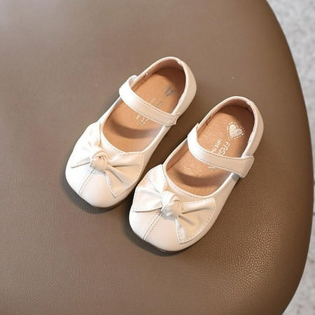 

Clearance!Autumn Kids Girls Leather Bow Princess Shoes New Children s Shoes For Girls And Babies Soft Sole Shoes