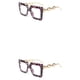 thumbnail image 4 of Qarigey Gafas de lectura con lentes antiazules, montura grande para mujer, gafas de lectura con luz azul, hipermetropía, diseño elegante, Type1 NO1, 4 of 6