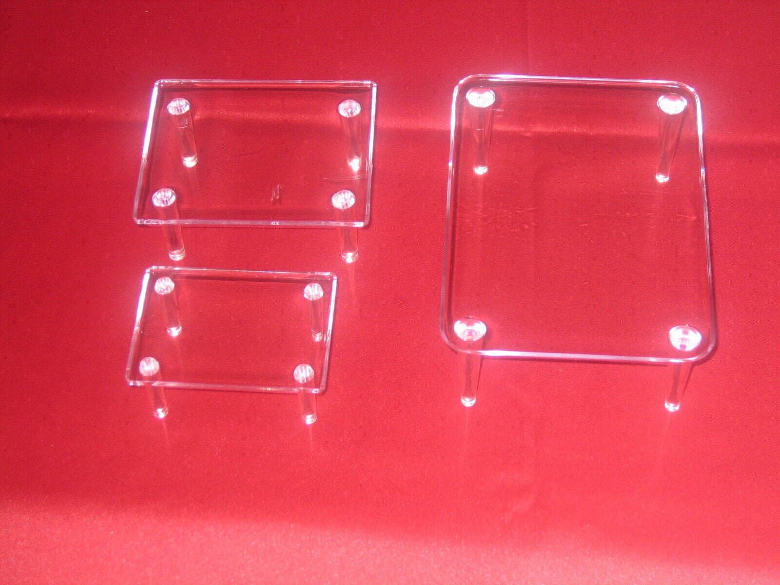 3 Large 61/4" Riser Display Stands Pedestal For Collectibles