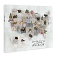 thumbnail image 2 of Stupell Industries Contemporary United States Map Animal Illustrations Canvas Art, 20 x 16, by Ziwei Li, 2 of 7