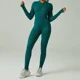thumbnail image 5 of Mono de yoga de manga larga con cremallera informal para mujer, mono de fitness para mujer, ropa deportiva de secado rápido, conjunto deportivo negro de una pieza, 5 of 5