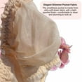 thumbnail image 3 of BIMEI Women’s Pocketed Mastectomy Bra with Lace | Sheer Pocket Bra for Breast Forms | Post-Surgery Prosthesis Bra | Wire-Free Support, Silicone Breast Form Holder,Beige,34B, 3 of 4