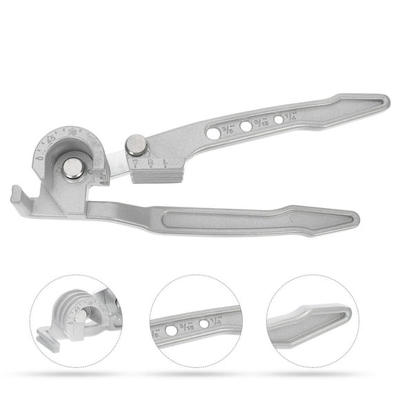 Mobutofu Manual Tube Bender Tool 1Set Silver 10.69X2.75X2.36 Inch for Automotive Air Conditioning Repair