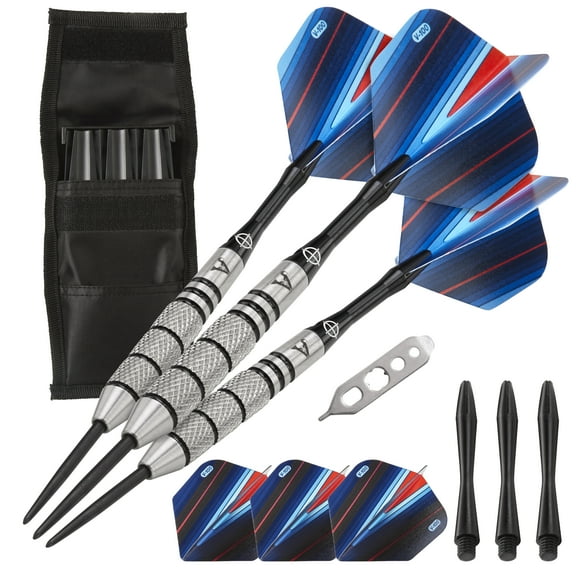 Viper Sidewinder Tungsten Steel Tip Darts 21 Grams and Casemaster Single Black Dart Case
