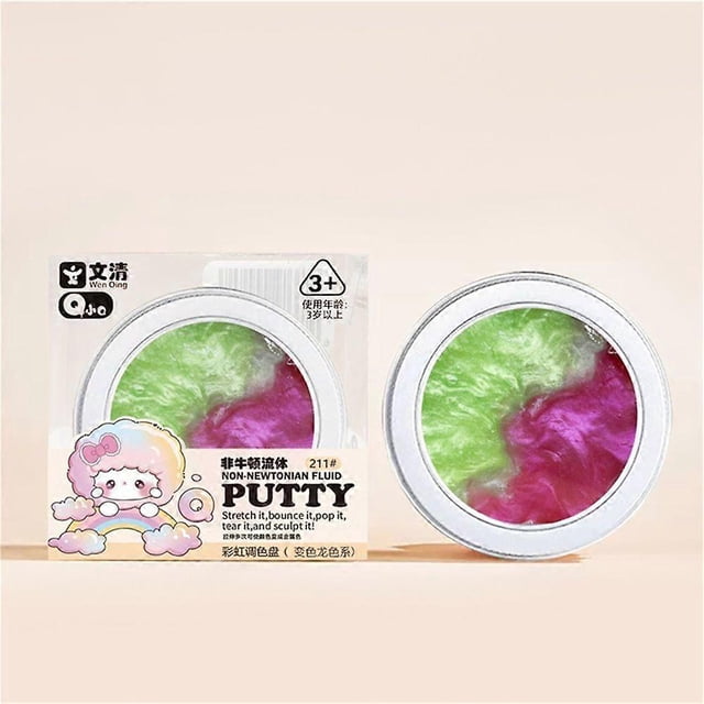 Slime de barro de vidrio líquido, juguete de descompresión de manos antiadherente divertido para aliviar el estrés hecho a mano DIY, barro de cristal
