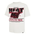 thumbnail image 2 of Men's-'47  White Miami Heat City Edition Shifty Foundation T-Shirt, 2 of 3