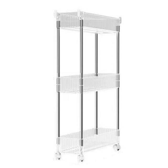 Bathroom Gap Shelf Bathroom Cosmetics Transparent Storage Rack Multi Layer Bathroom Organizer 3 Layers 37x12x50cm