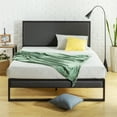 thumbnail image 3 of Zinus Christina 43" Upholstered Platform Bed with Headboard, King, Gray, 3 of 12